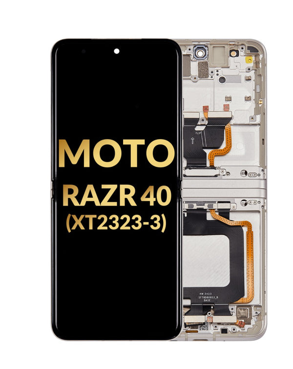 Reparación de pantalla con marco Motorola Moto Razr 40 en Guatemala.