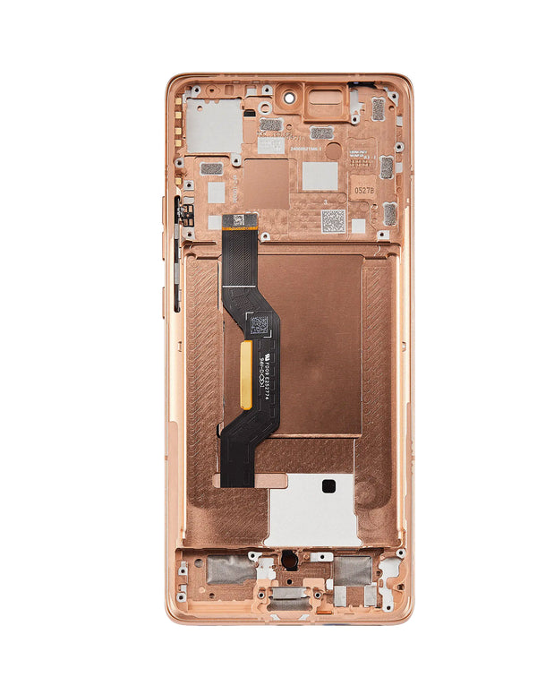 Venta de Pantalla OLED con marco para Motorola Moto Edge 50 (XT2407-3 / 2024) en Guatemala, ideal para mayoristas y talleres de reparación.