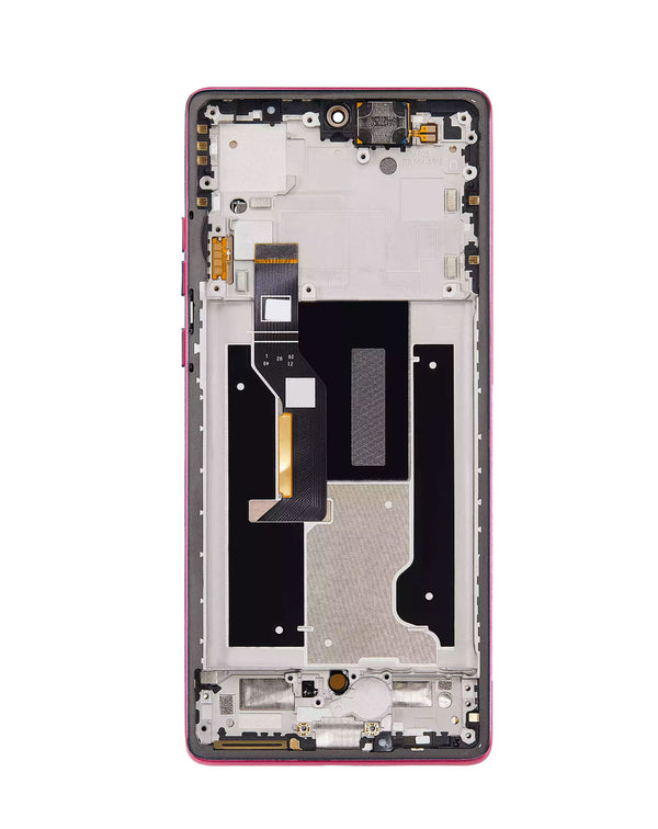 Compra la pantalla con marco color rosa para Motorola Moto Edge 50 Fusion 5G en Guatemala.