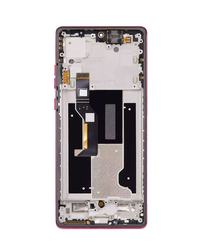 Compra la pantalla con marco color rosa para Motorola Moto Edge 50 Fusion 5G en Guatemala.