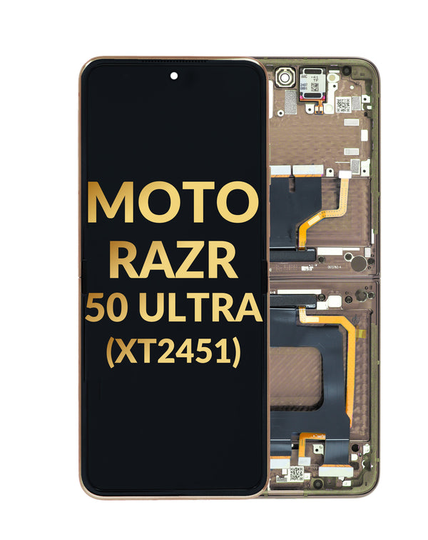 Reparación de pantalla con marco Motorola Moto Razr 50 Ultra en Guatemala.