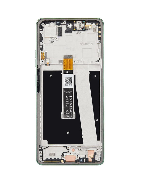 Reparación de pantalla Motorola Moto G Power 5G en Guatemala con ensamblaje de LCD en color verde hoja.