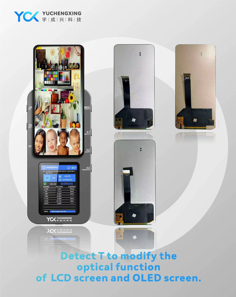 Encuentra la caja de prueba multifuncional YCX M8 para iPhone y teléfonos Android en Guatemala al mejor precio en mayorista de accesorios móviles.