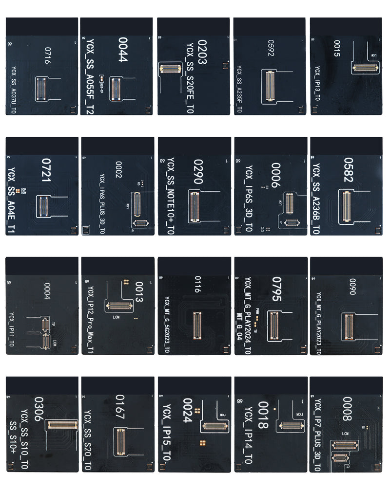 Encuentra la caja de prueba multifuncional YCX M8 para iPhone y teléfonos Android en Guatemala al mejor precio en mayorista de accesorios móviles.