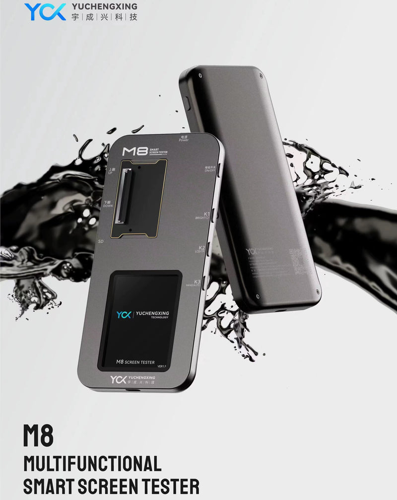 Encuentra la caja de prueba multifuncional YCX M8 para iPhone y teléfonos Android en Guatemala al mejor precio en mayorista de accesorios móviles.