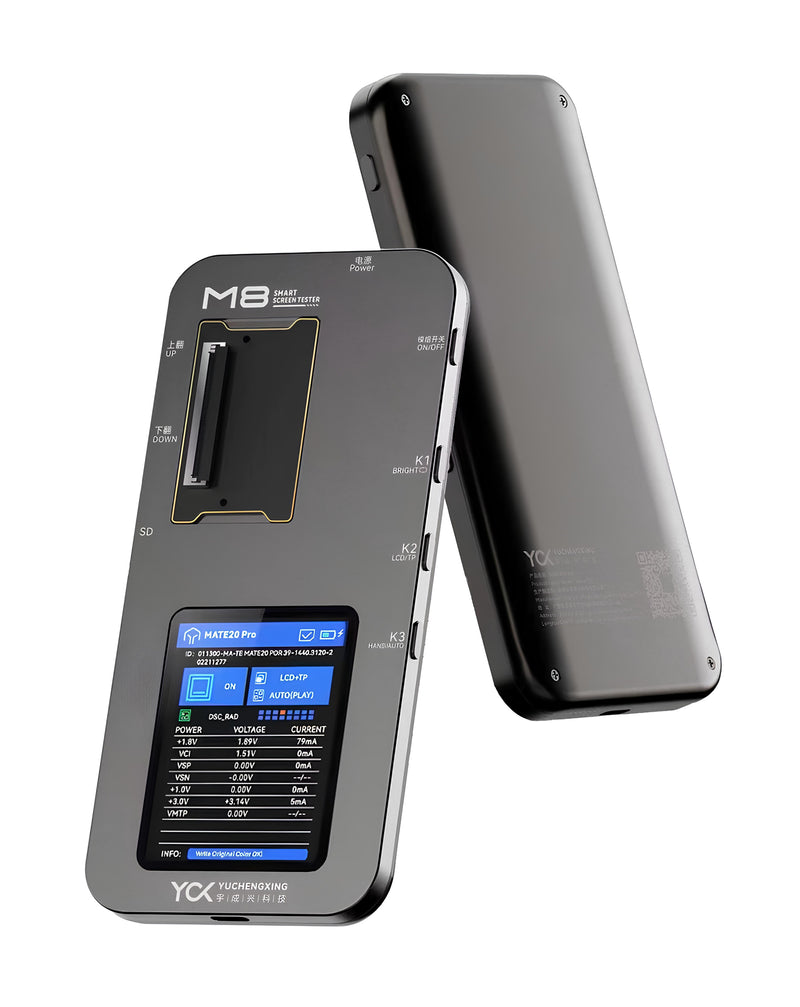 Encuentra la caja de prueba multifuncional YCX M8 para iPhone y teléfonos Android en Guatemala al mejor precio en mayorista de accesorios móviles.