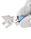Soporte de reparación de PCB antiestático YAXUN YX-A40 azul para soldadura y ensamblaje electrónico.