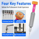 Set de destornilladores universal YYD 6 en 1 de precisión con puntas de 0.6mm a 4mm para electrónica.