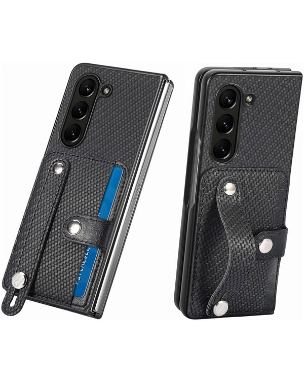 Protege tu Samsung Galaxy Z Fold 6 con esta funda de fibra de carbono en Guatemala, disponible en SlowBack, accesorios Samsung.