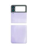 Compra un juego de 2 tapas traseras sin logo para Samsung Galaxy Z Flip 3 F711 en color lavanda en Guatemala.