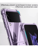 Funda híbrida transparente SlowBack para Samsung Galaxy Z Flip 4 con tecnología Air Cushion.