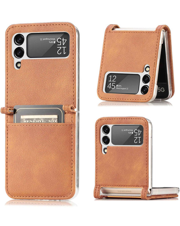 Encuentra la funda de cuero original para Galaxy Z Flip 4 en Guatemala a precios de mayorista en SlowBack.