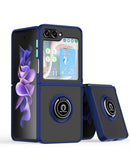 Encuentra la mejor funda Samsung Galaxy Z Flip 5 en Guatemala con I-ring en color Navy Blue en nuestra tienda de accesorios para celular.