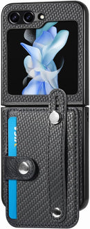 Encuentra la mejor funda billetera con correa para Samsung Galaxy Z Flip 5 en Guatemala en SlowBack, mayorista de accesorios para dispositivos móviles.