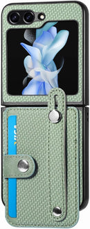 Encuentra la mejor funda cartera con correa y ranura para tarjeta de crédito para tu Samsung Galaxy Z Flip 5 en Guatemala.