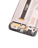 Pantalla LCD con marco para LG K50s (Reacondicionado) (Negro)