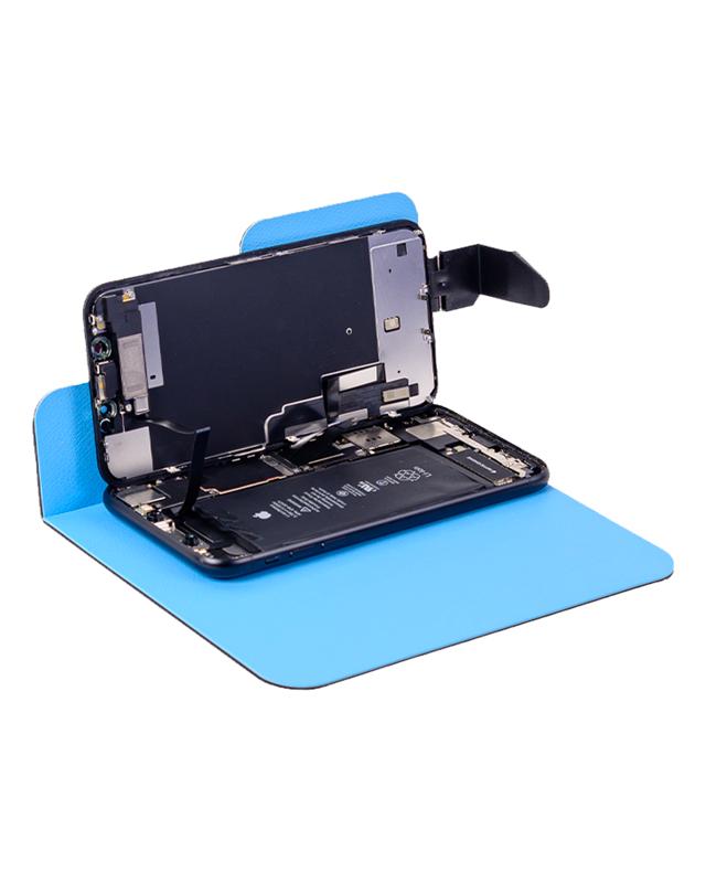 Soporte de pantalla ESD con brazo ajustable para telefonos (Azul) (Wrepair)