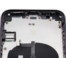 Tapa trasera para iPhone 11 con componentes pequenos pre-instalados (Negro)