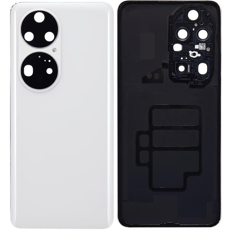 Tapa trasera con lente de camara para Huawei P50 Pro (Blanco Perla)