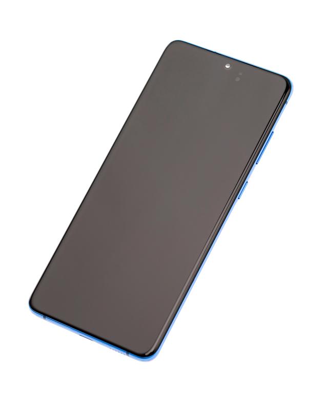 Pantalla OLED para Samsung Galaxy S20 Plus 5G con marco (original) (Azul Aura)