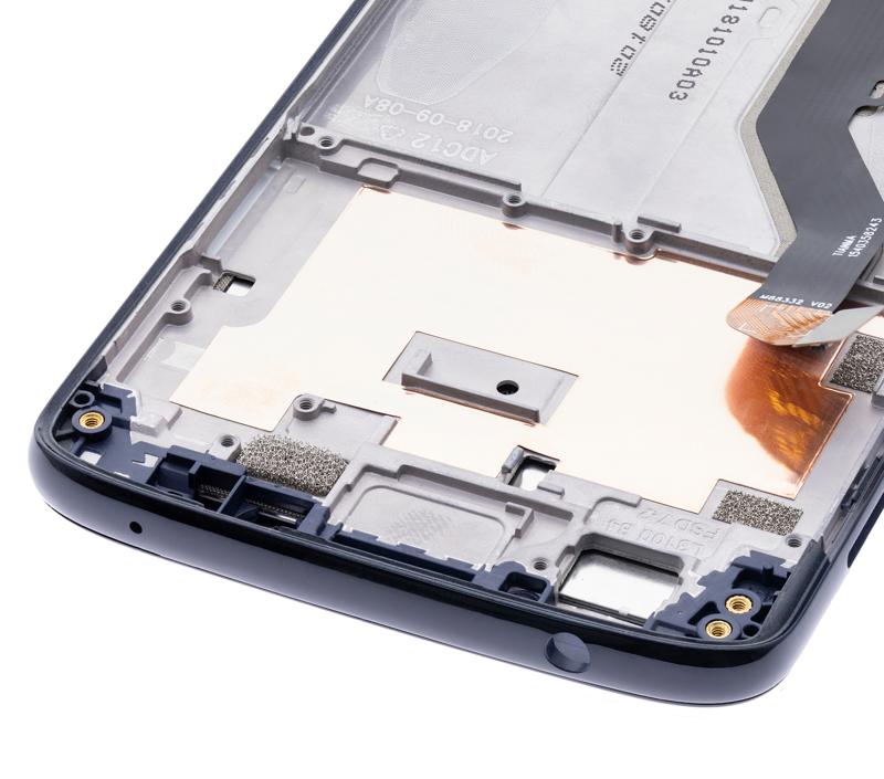 Pantalla LCD con marco para Motorola Moto G6 Play (XT1922 / 2018) Negra