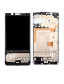 Pantalla LCD con marco para BlackBerry KEYone (Reacondicionado, Plata)