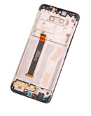 Pantalla LCD con marco para LG K50s (Reacondicionado) (Negro)