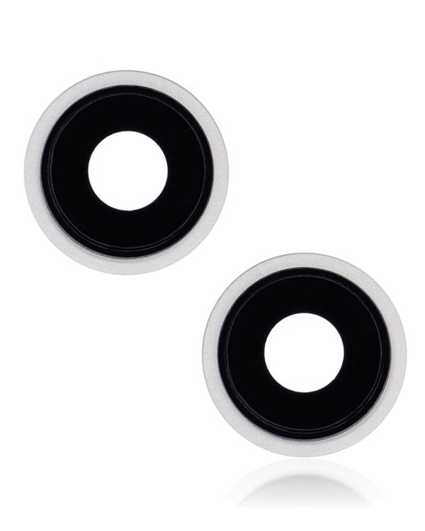 Lente de camara trasera con soporte y bisel para iPhone 13 / 13 Mini (Starlight) (Zafiro real / Premium)