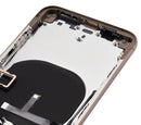 Tapa trasera para iPhone XS con componentes pequenos pre-instalados (Dorado)
