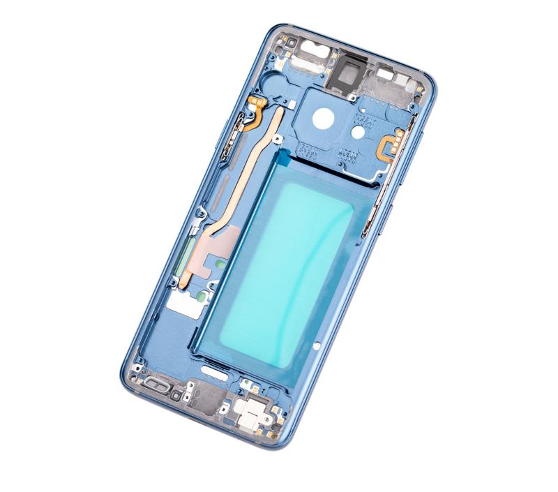 Carcasa intermedia para Samsung Galaxy S9 (con componentes pequeños) (Marco azul coral)