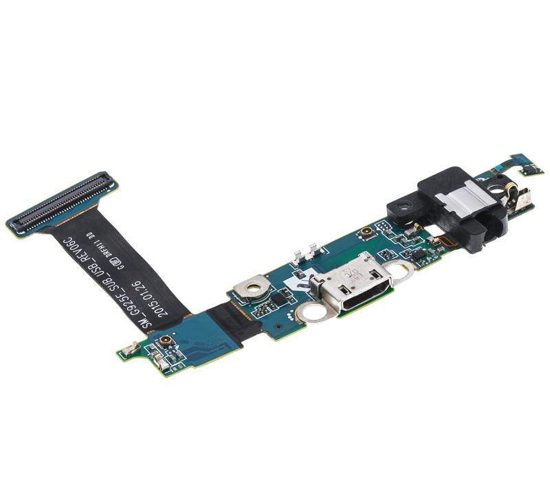 Puerto de carga con placa para Samsung Galaxy S6 Edge (G925F) (Version internacional)
