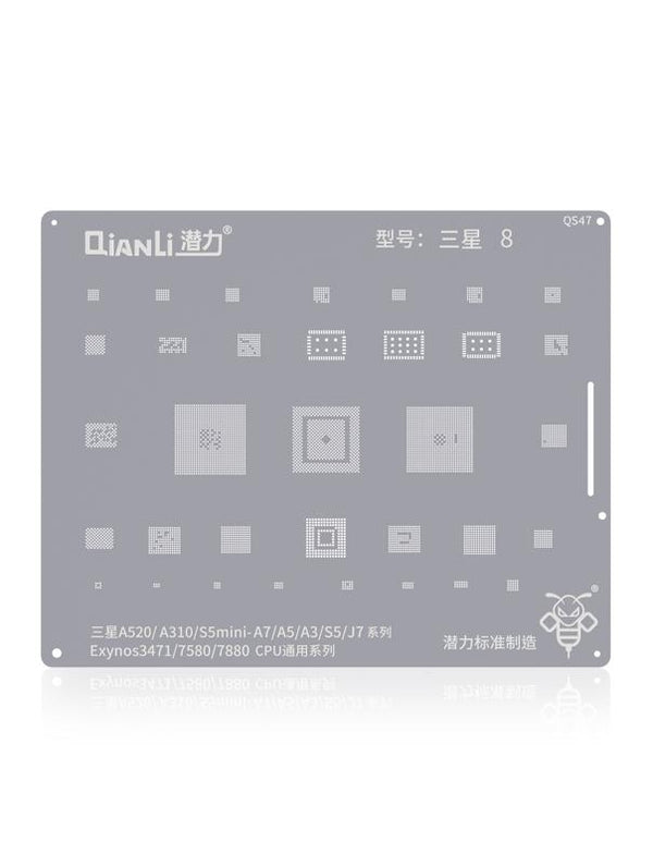 Stencil Bumblebee (QS47) para Samsung A520 / A310 / S5mini / A7 / A5 / A3 / S5 / J7 serie CPU Universal (Qianli)