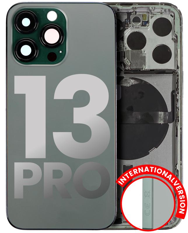 Tapa trasera para iPhone 13 Pro con componentes - Verde Alpino