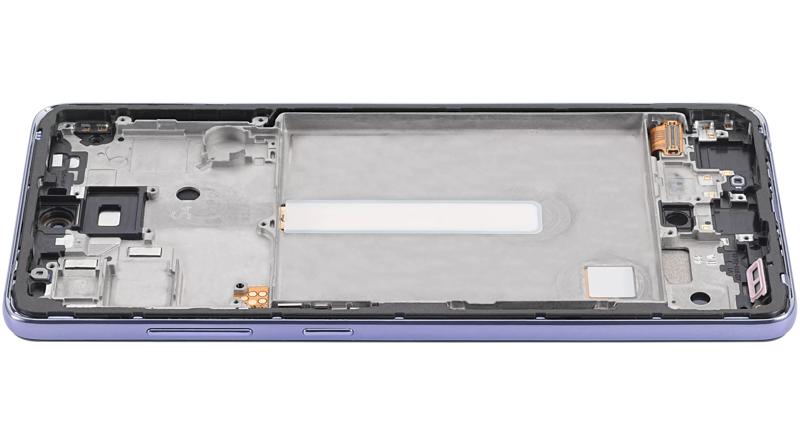 Pantalla OLED con marco para Samsung Galaxy A52 4G (A525 / 2021) / A52 5G (A526 / 2021) / A52S 5G (A528 / 2021) (6.46") (Morado Fantastico)