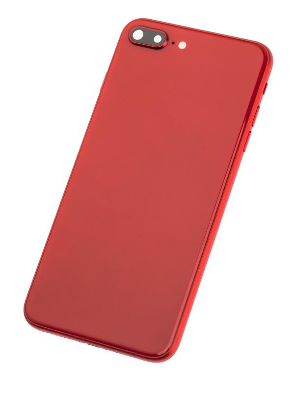 Tapa trasera para iPhone 8 Plus con componentes pequenos preinstalados (Usado Original Grado A) (Rojo)