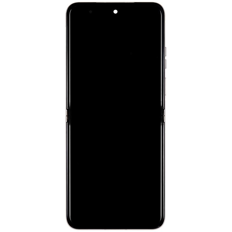 Pantalla OLED con marco para Motorola Moto Razr 40 (XT2323-3 / 2023) (Reacondicionado) (Crema Vainilla)