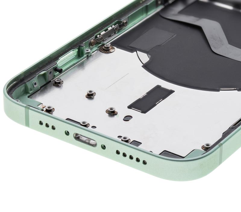 Tapa trasera con componentes pequeños pre-instalados para iPhone 12 (Versión Internacional) Verde