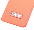 Tapa trasera con lente de camara para Samsung Galaxy S10E rosa flamingo