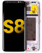 Pantalla OLED para Samsung Galaxy S8 con marco (Reacondicionada) (Gris / Violeta)