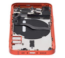 Tapa trasera para iPhone 12 Mini rojo con componentes pequeños pre-instalados