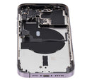 Tapa trasera para iPhone 14 Pro con componentes pequenos pre-instalados