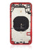 Tapa trasera para iPhone XR con componentes pequenos pre-instalados (Sin logo) (Rojo)