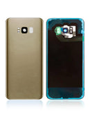 Tapa trasera con lente de camara para Samsung Galaxy S8 Plus (Sin logo) (Dorado)