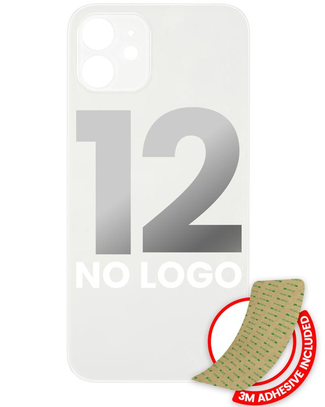 Tapa trasera para iPhone 12 con adhesivo 3M (Blanco)