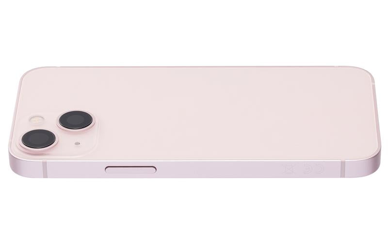 Tapa trasera para iPhone 13 Mini con componentes pequenos pre-instalados (Version internacional, Rosa)