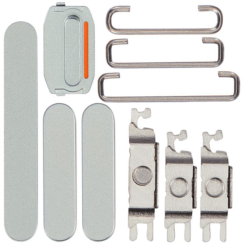Botones duros (Encendido / Volumen / Switch) para iPhone 15 / 15 Plus (Verde)