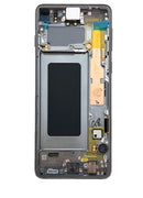 Pantalla USADA OLED con marco para Samsung Galaxy S10 (Negro Prism Ceramico)