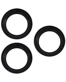 Protector de lente de camara Casper para iPhone 15 Pro / 15 Pro Max (Negro) (Transparente)