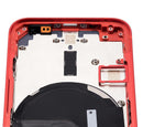 Tapa trasera con componentes pequeños pre-instalados para iPhone 12 Mini (Versión US) (Sin Logo) (Rojo)