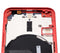 Tapa trasera con componentes pequeños pre-instalados para iPhone 12 Mini (Versión US) (Sin Logo) (Rojo)